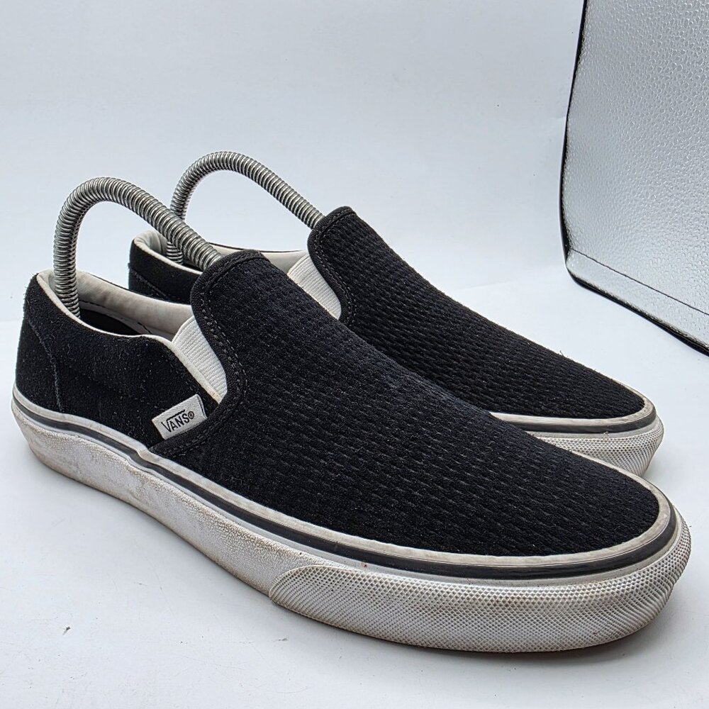 Vans Classic Slip On Embossed Womens Size 8.5 Black Casual Shoes Comfortable